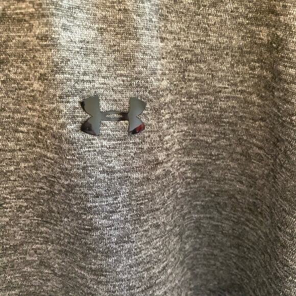 Under Armour Women’s Black Gray High Neck Mesh Pockets Sweatshirt Size XS - Picture 4 of 8